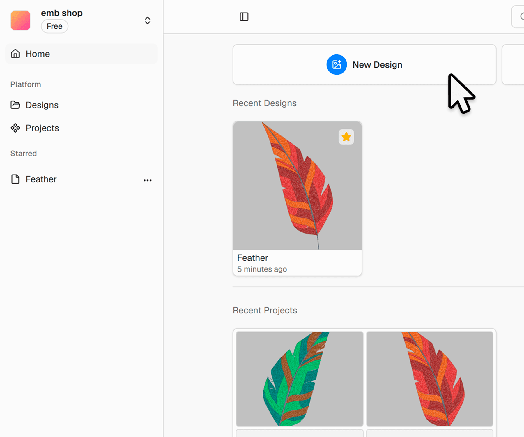 Manage and organize your design library.